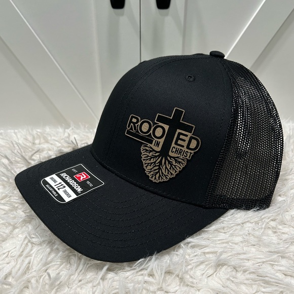 Richardson Other - Laser engraved. Rooted in Christ. Richardson 112 trucker hat.